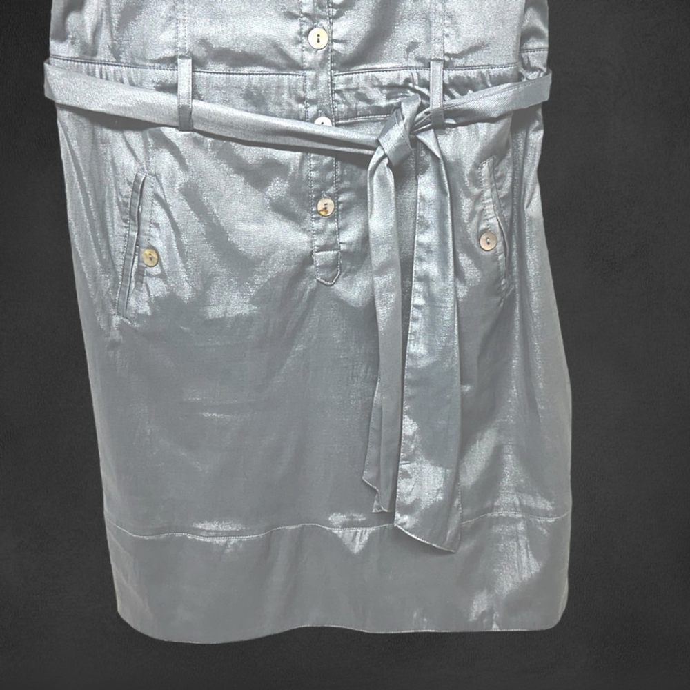 💥$10💥Ruscoe Metallic Silver Dress #112 - Picture 14 of 16